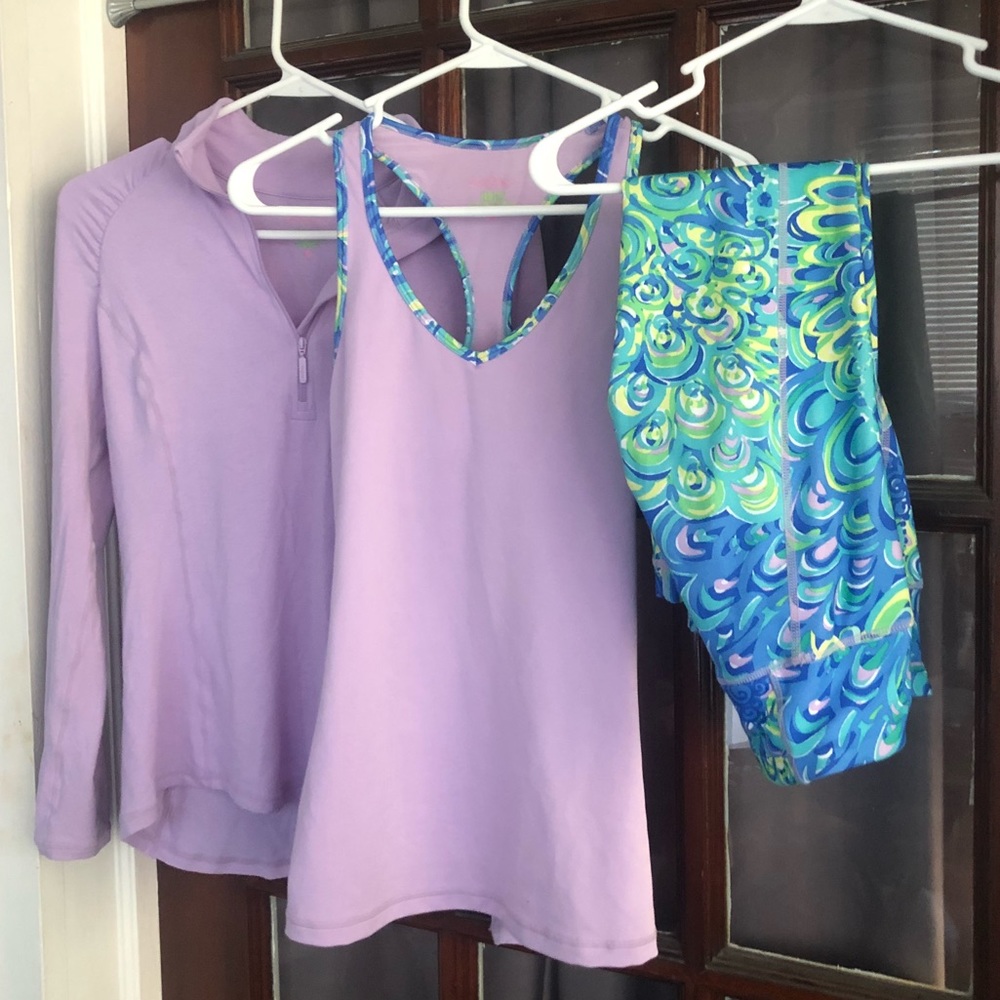 Luxletic Lilly Pulitzer. Matching 3 pieces